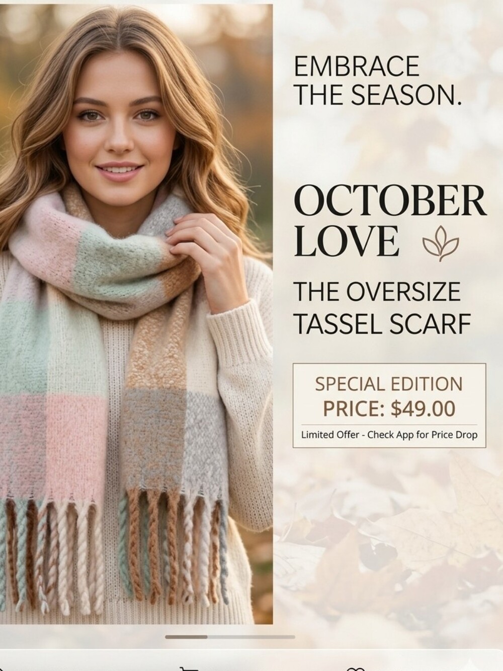 Oversize Tassel Scarf